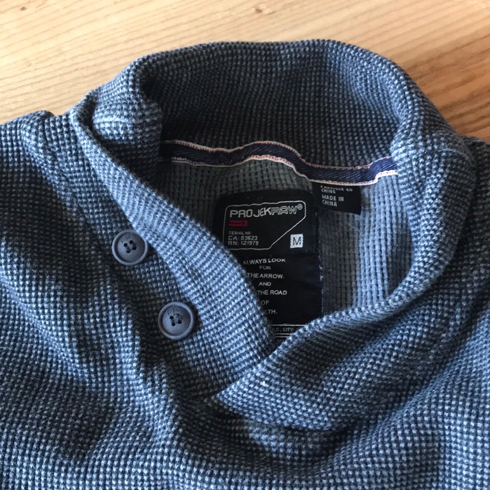 Shawl collar sweater - Picture 2 of 4